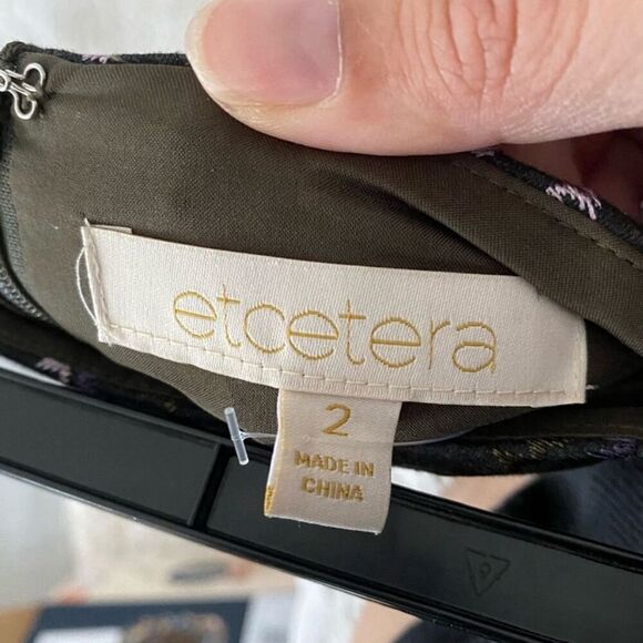 Etcetera Women's Embroidered Pencil Skirt above Knee Length Size 2 Business Wear - Picture 5 of 6